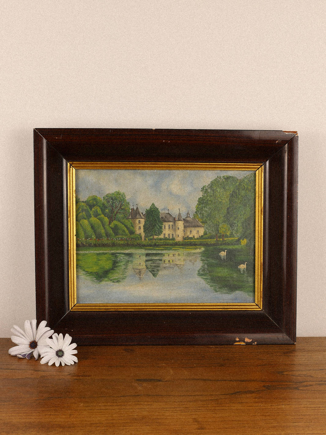 Vintage Impressionist French Chateau Painting