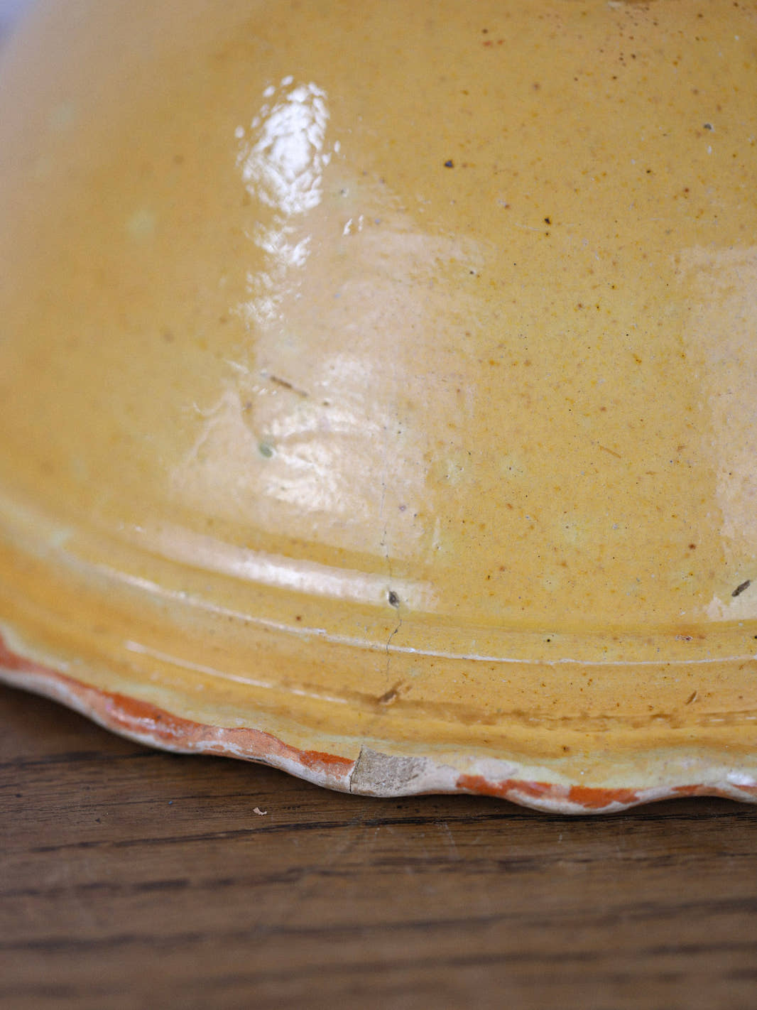 Antique French Soufflenheim Yellow Bowl