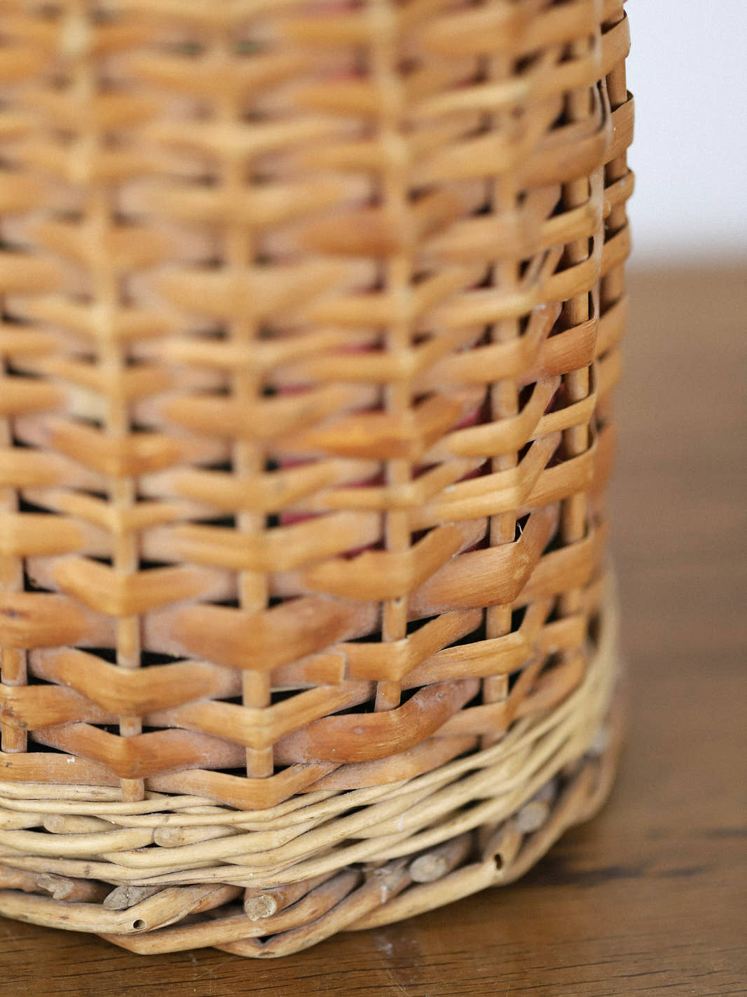 Vintage Wicker-Wrapped Glass Demijohn Bottle II