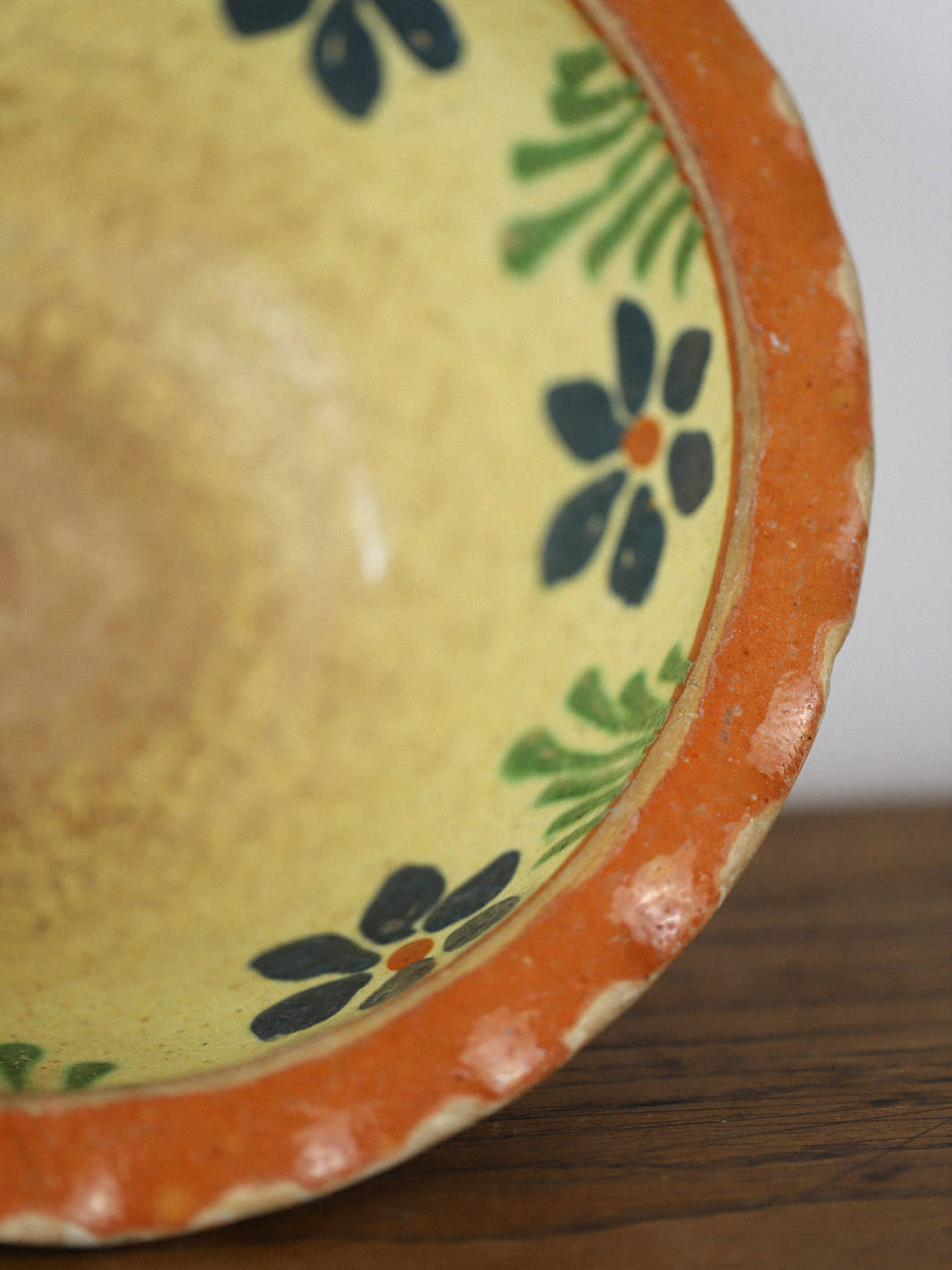 Antique French Soufflenheim Yellow Bowl