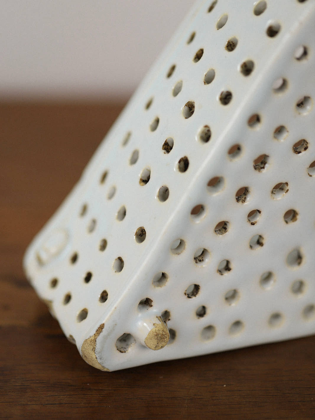 Antique Ceramic Heart-Shaped Cheese Mold