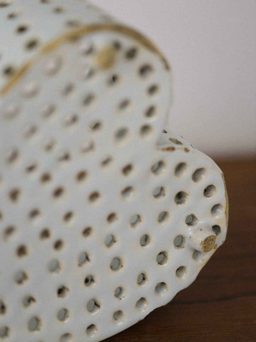 Antique Ceramic Heart-Shaped Cheese Mold