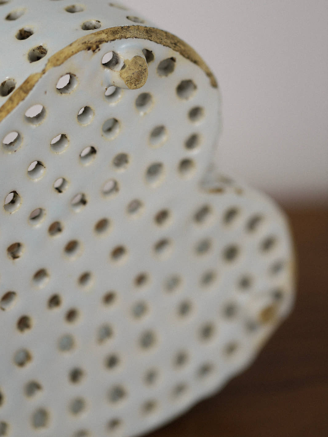Antique Ceramic Heart-Shaped Cheese Mold