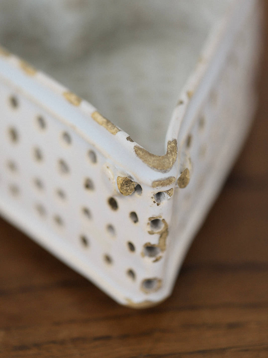 Antique Ceramic Heart-Shaped Cheese Mold