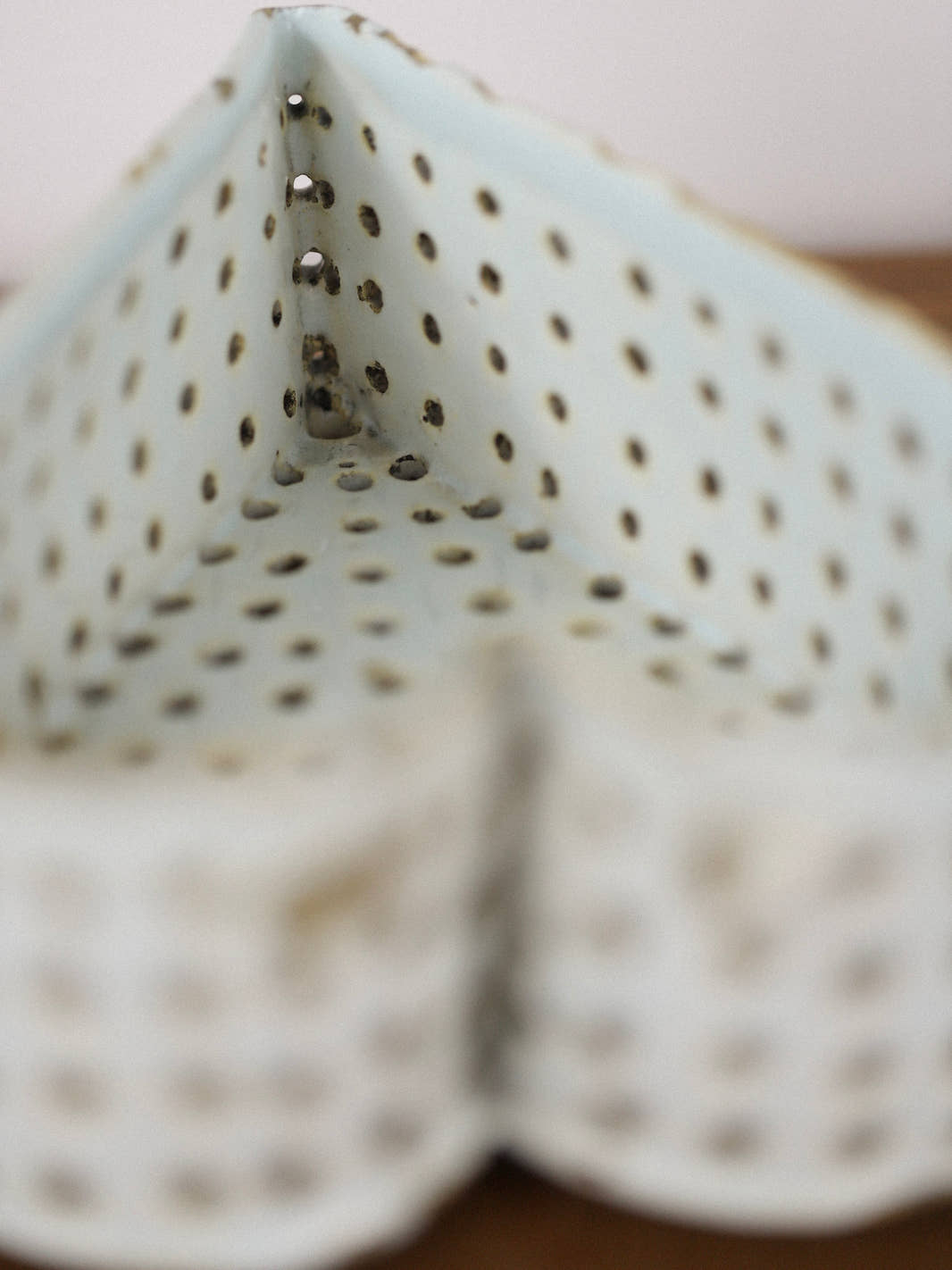 Antique Ceramic Heart-Shaped Cheese Mold