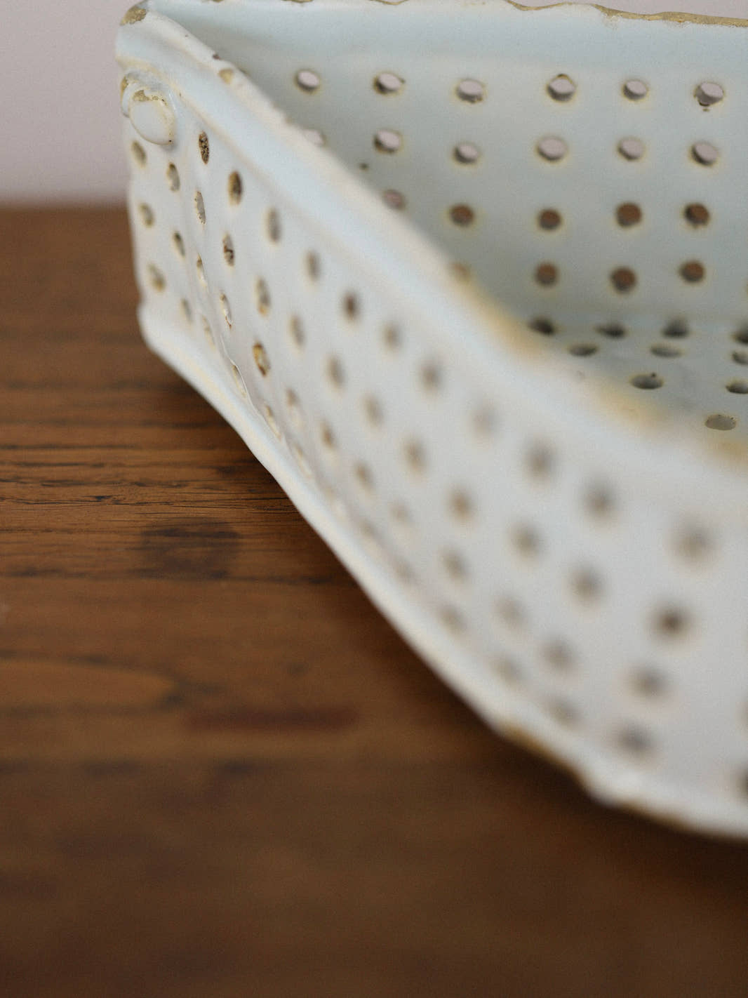 Antique Ceramic Heart-Shaped Cheese Mold