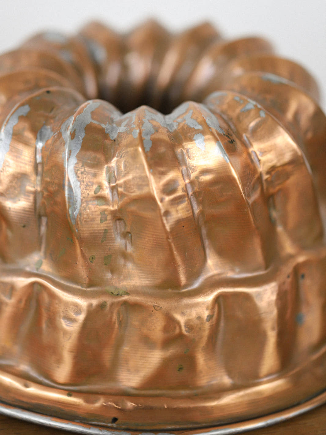 Antique Copper Kugelhopf Cake Mold