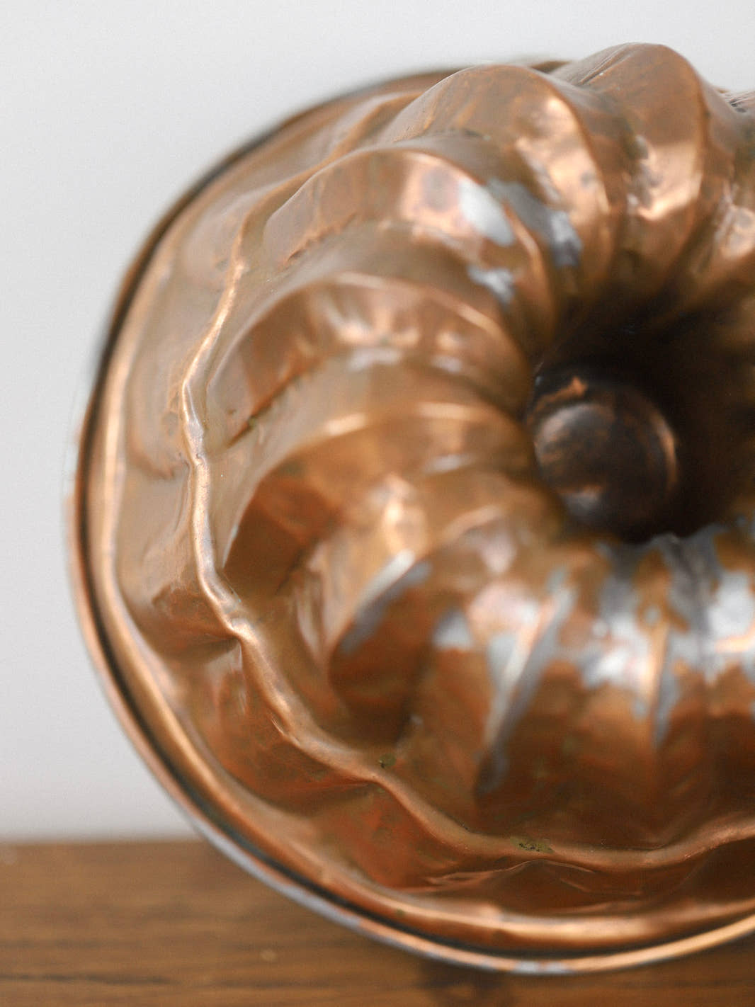 Antique Copper Kugelhopf Cake Mold