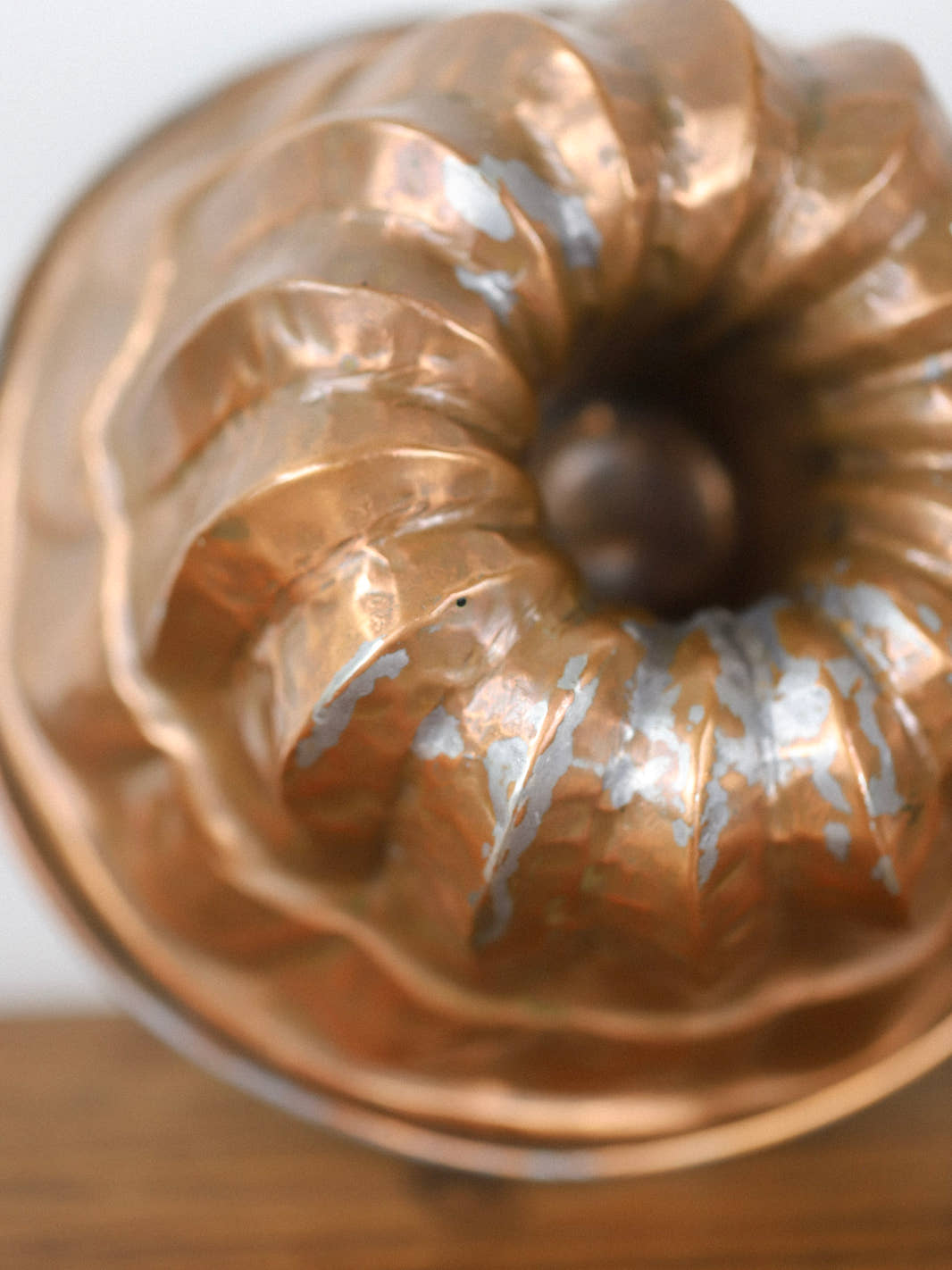 Antique Copper Kugelhopf Cake Mold
