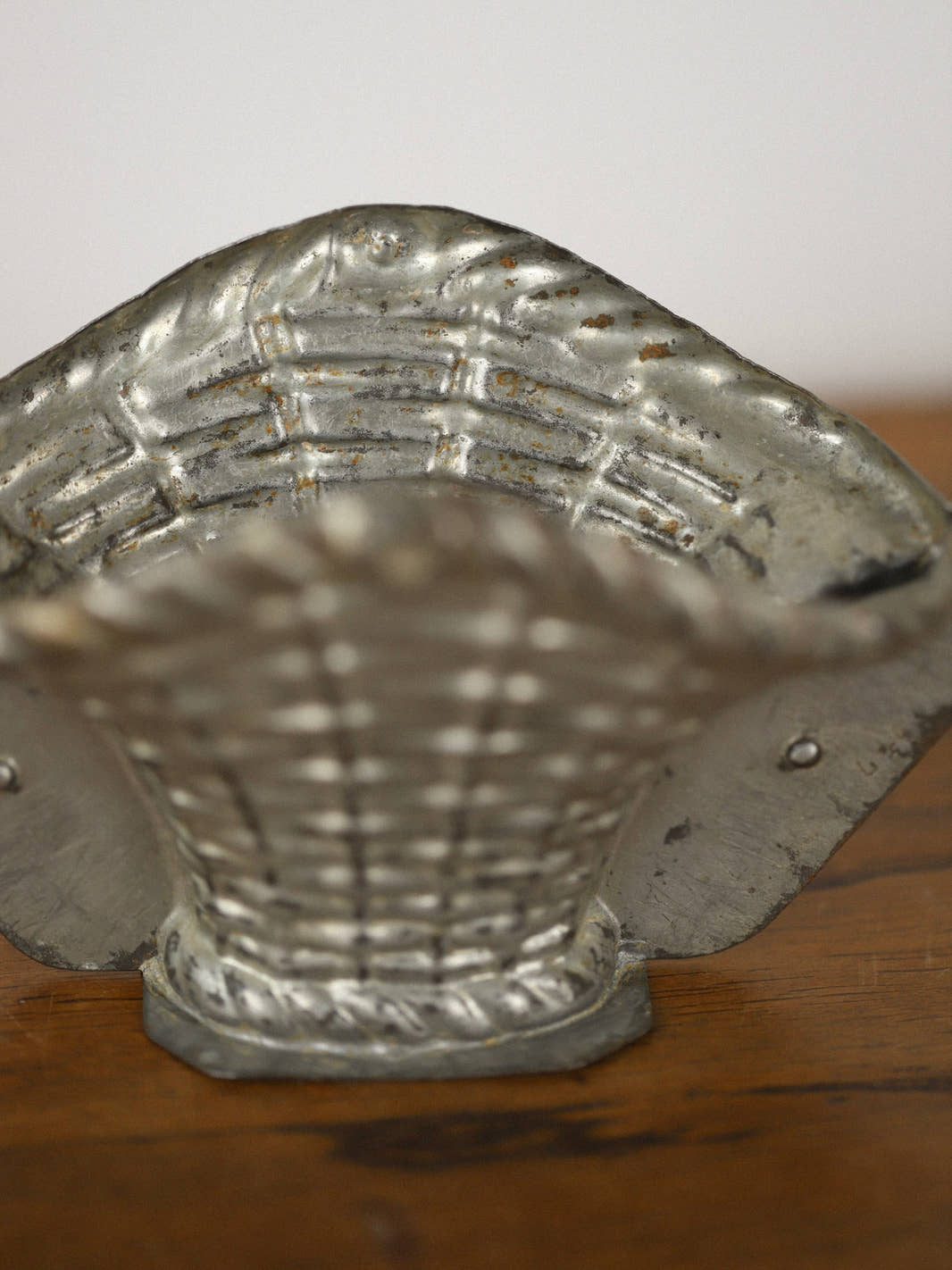 Antique Metal "Basket" Chocolate Mold