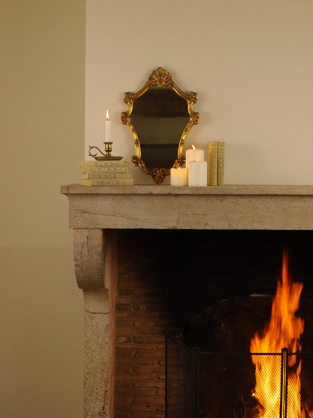 Vintage Rococo Gilt Wall Mirror