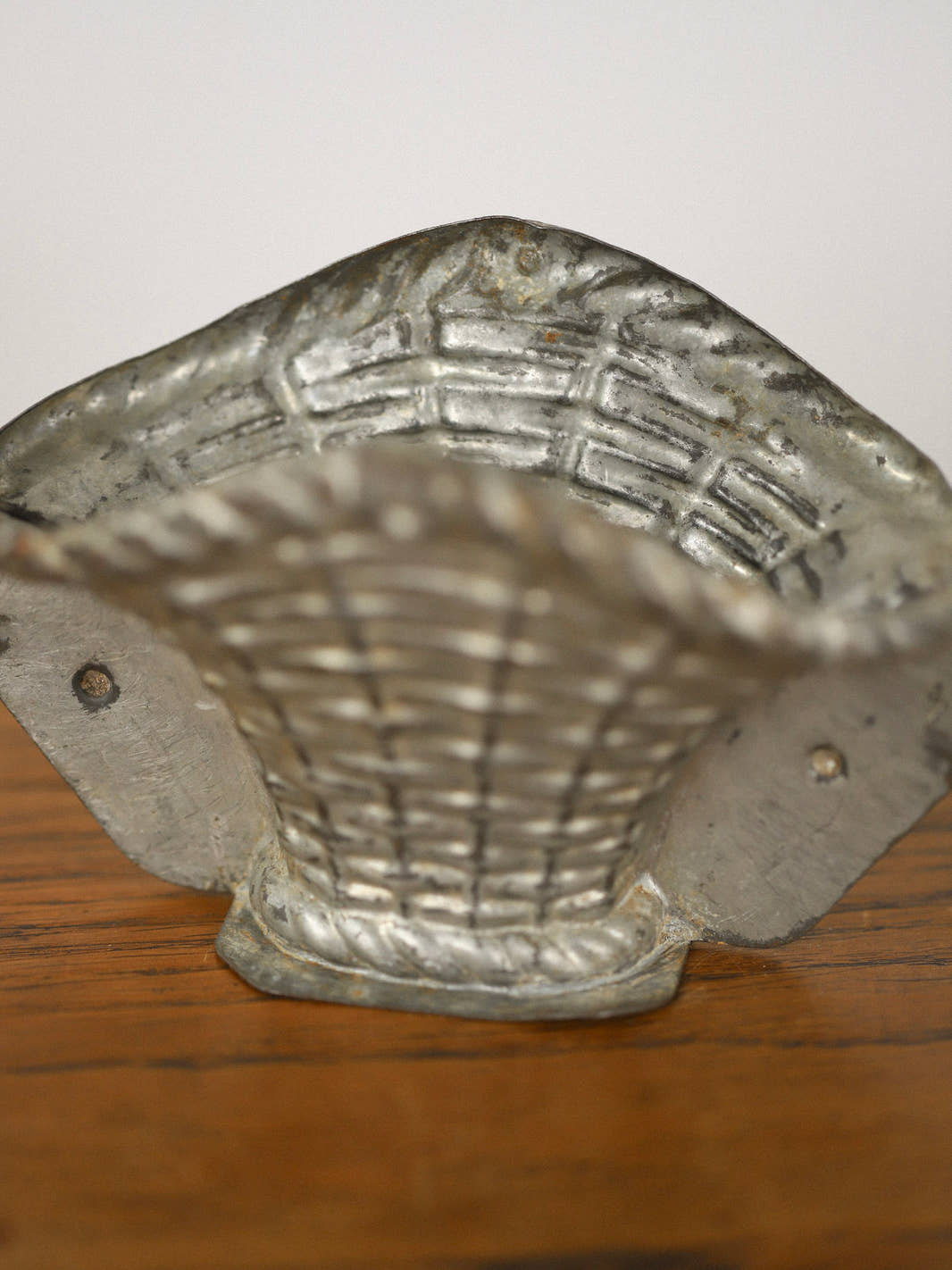 Antique Metal "Basket" Chocolate Mold