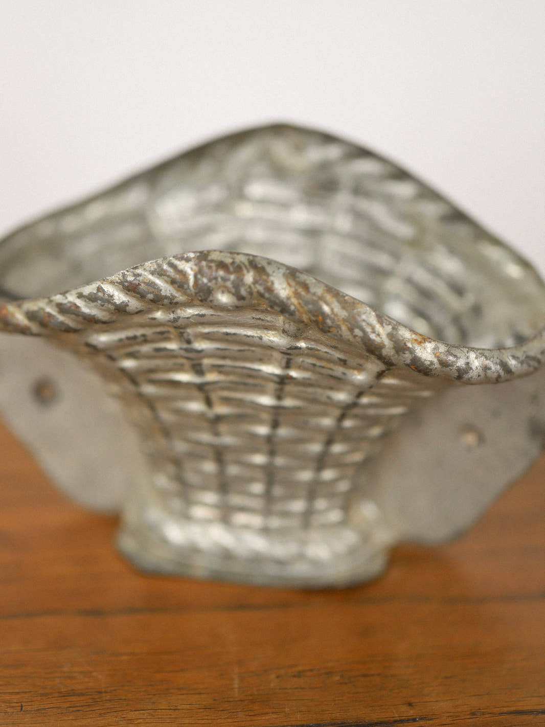 Antique Metal "Basket" Chocolate Mold