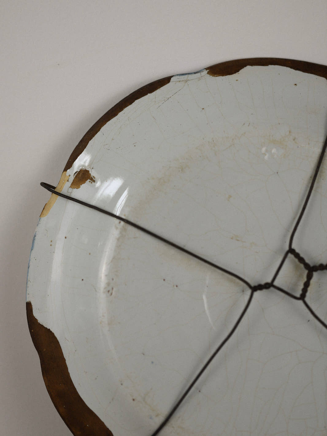 Antique 19th Century Blue Faïence Plate II