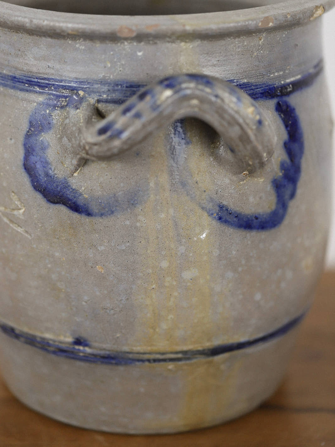 Antique Large Alsace Stoneware Crock