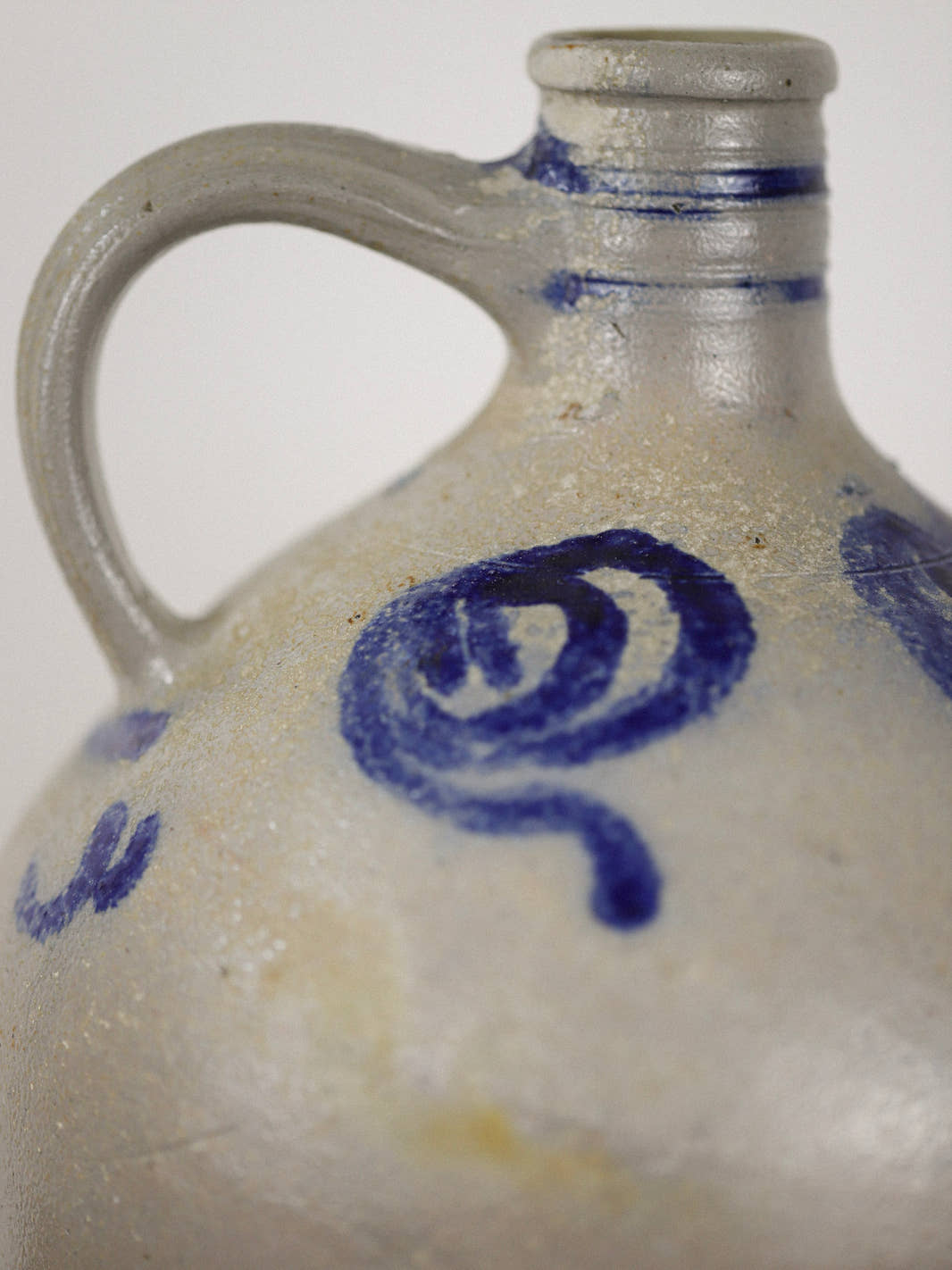 Antique Alsace Stoneware Pitcher