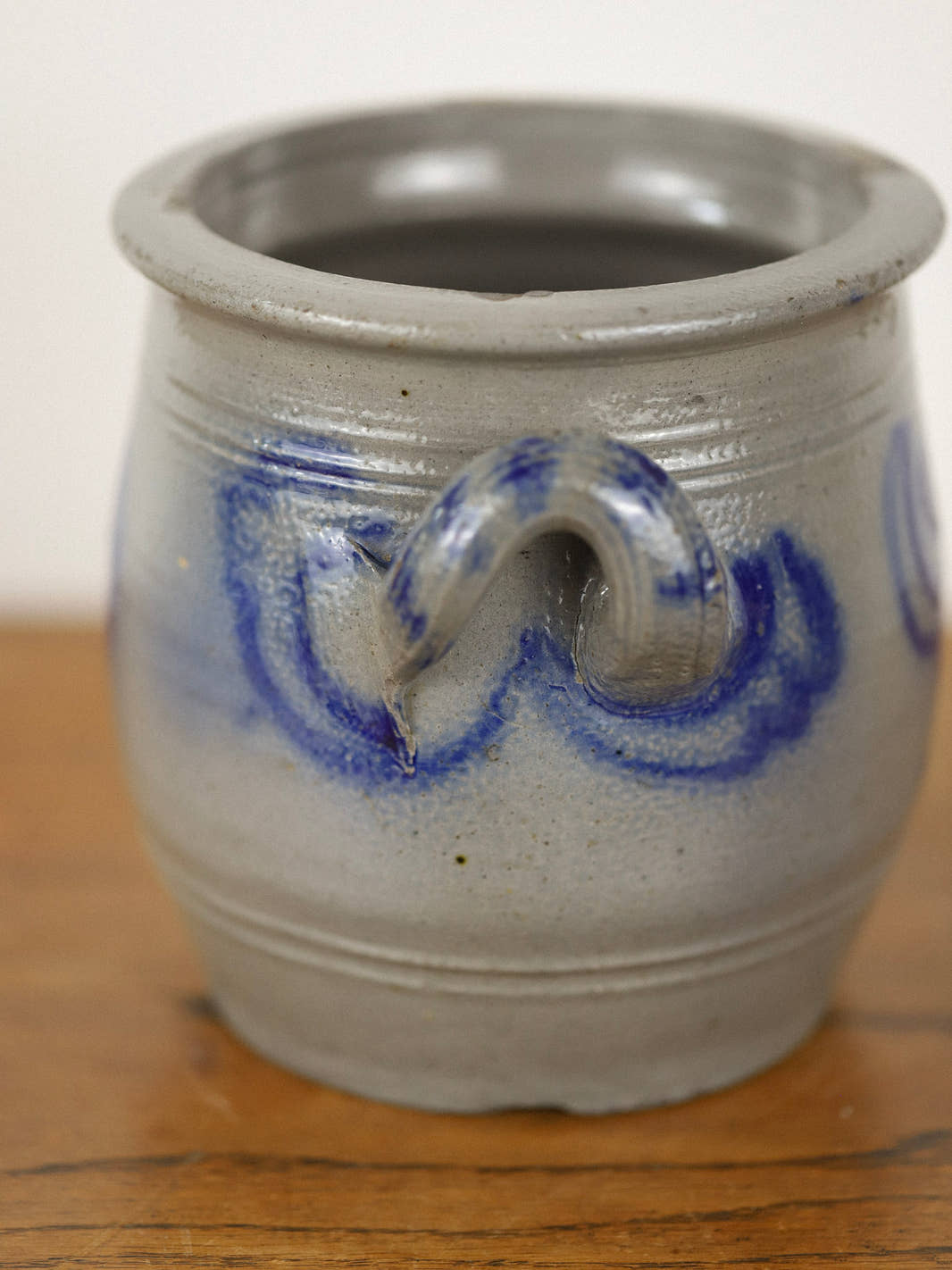 Antique Small Alsace Stoneware Crock