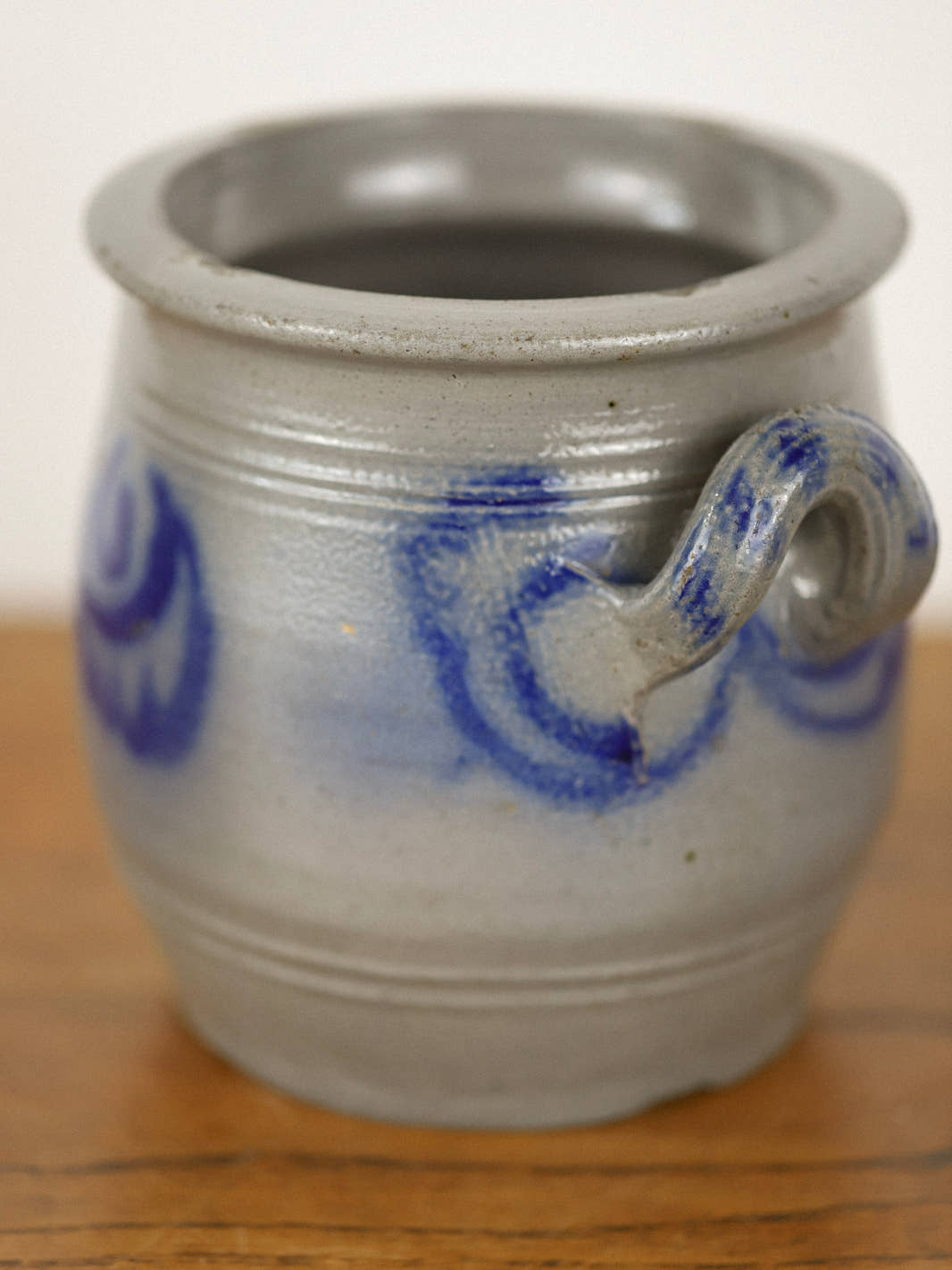 Antique Small Alsace Stoneware Crock