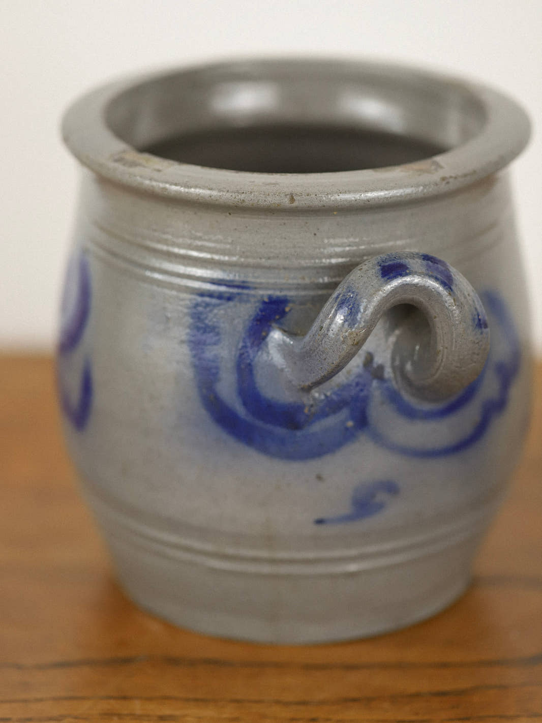 Antique Small Alsace Stoneware Crock