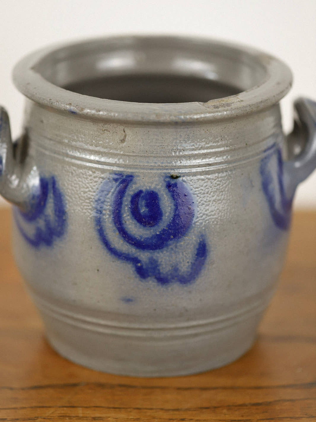 Antique Small Alsace Stoneware Crock