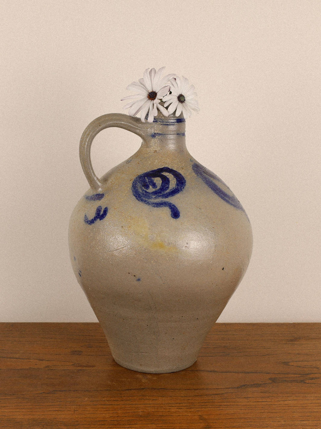 Antique Alsace Stoneware Pitcher
