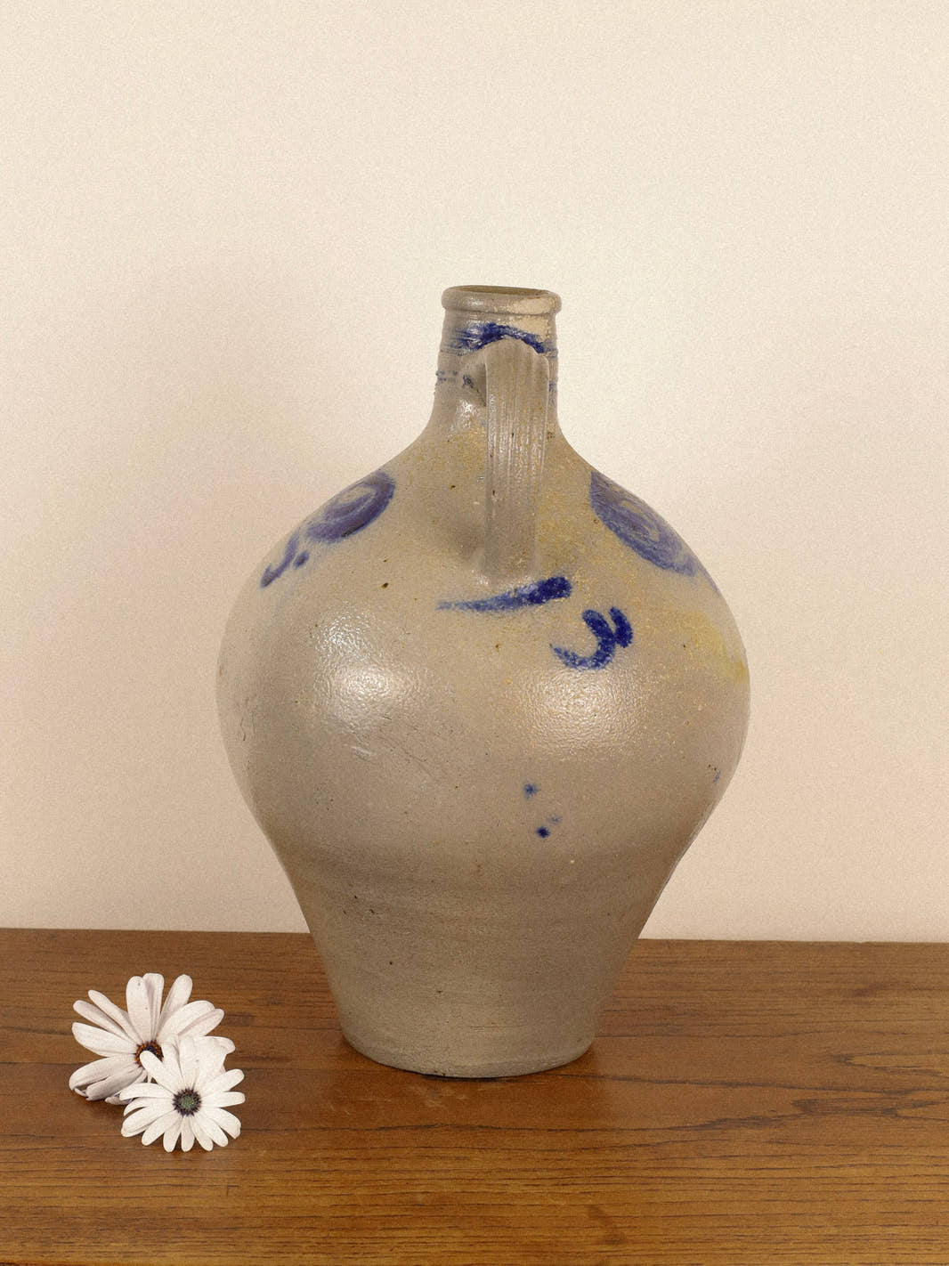 Antique Alsace Stoneware Pitcher