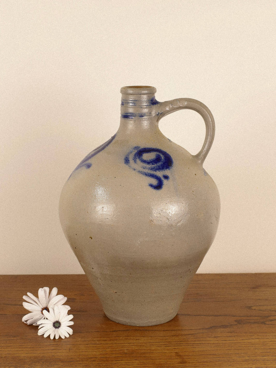 Antique Alsace Stoneware Pitcher