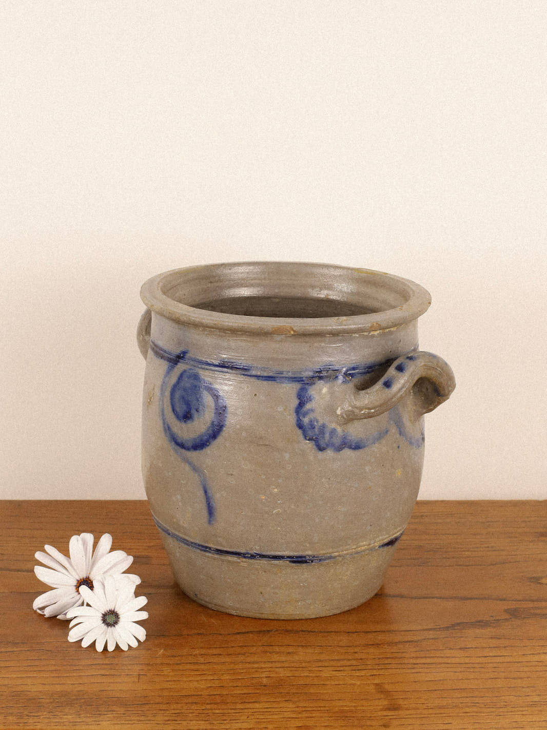 Antique Large Alsace Stoneware Crock