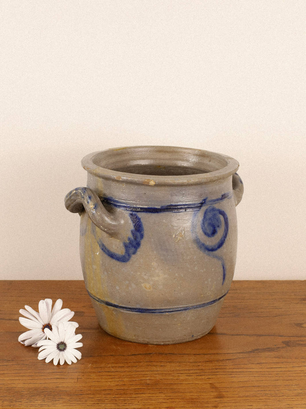 Antique Large Alsace Stoneware Crock