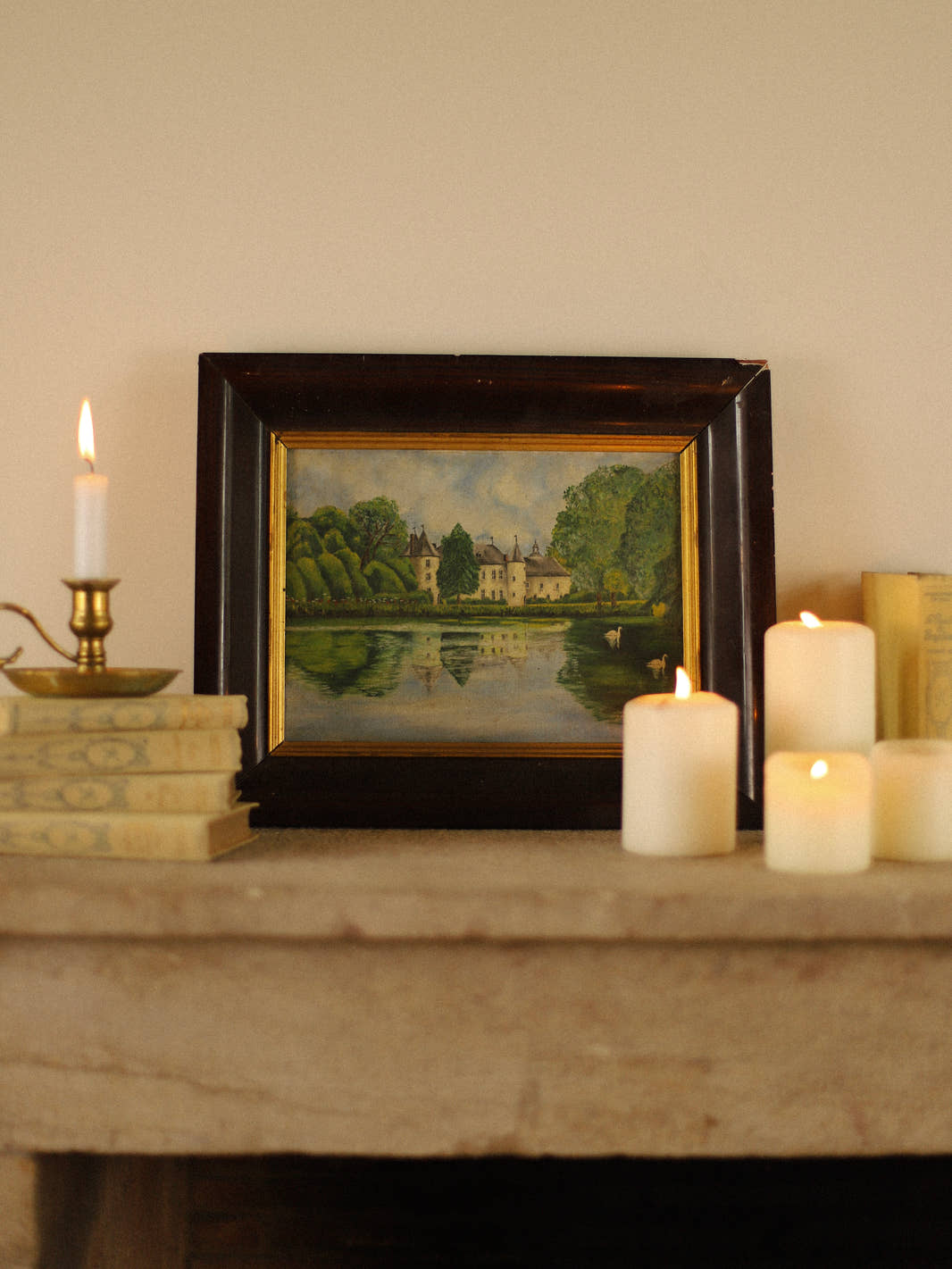 Vintage Impressionist French Chateau Painting