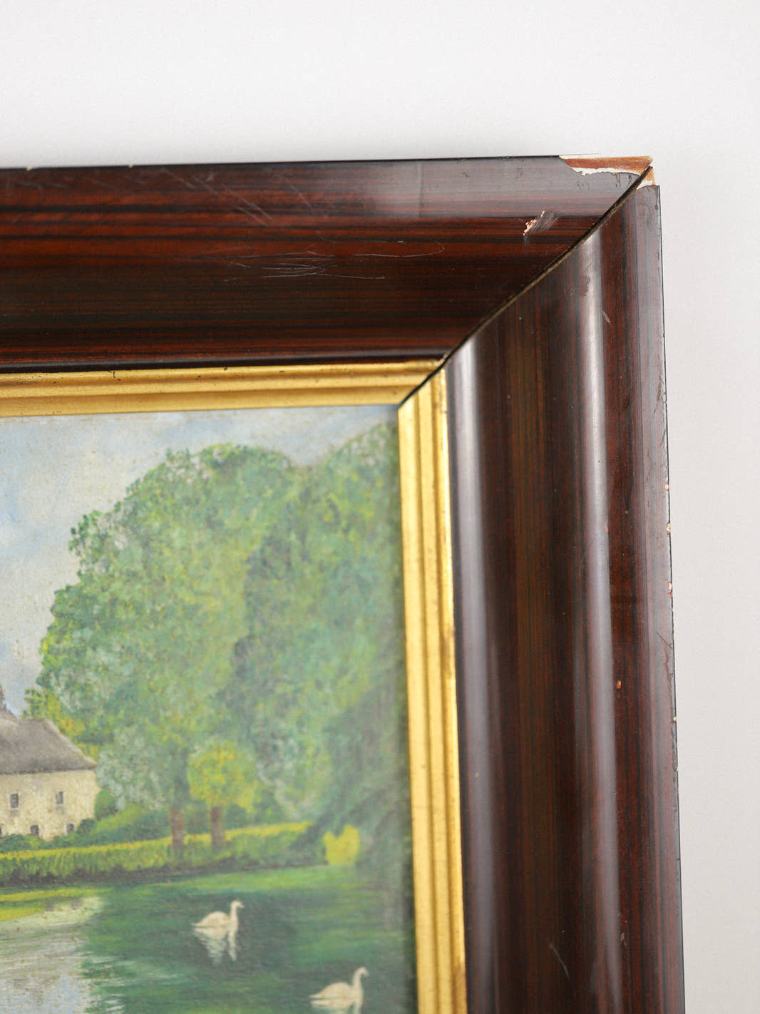 Vintage Impressionist French Chateau Painting