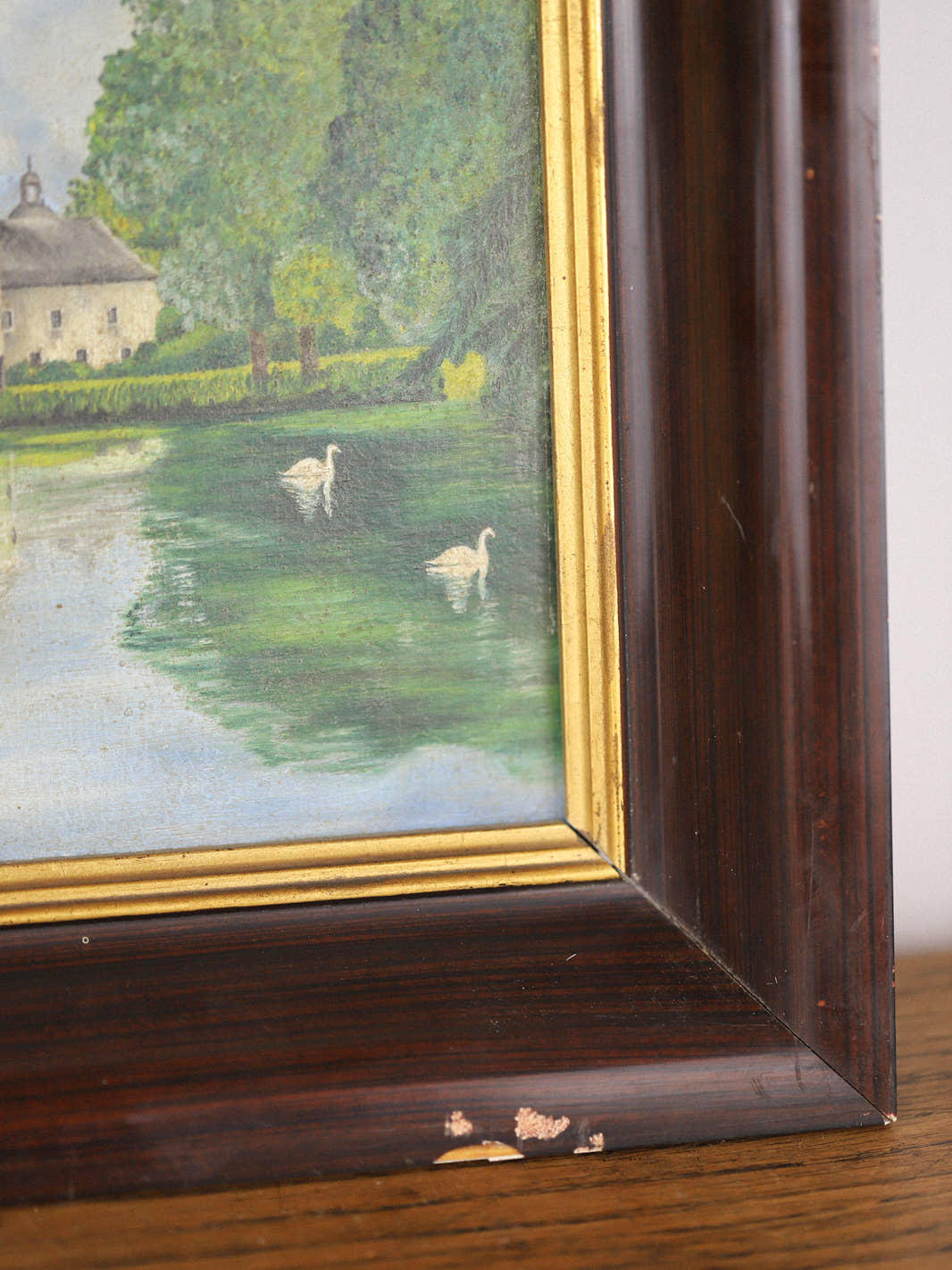 Vintage Impressionist French Chateau Painting