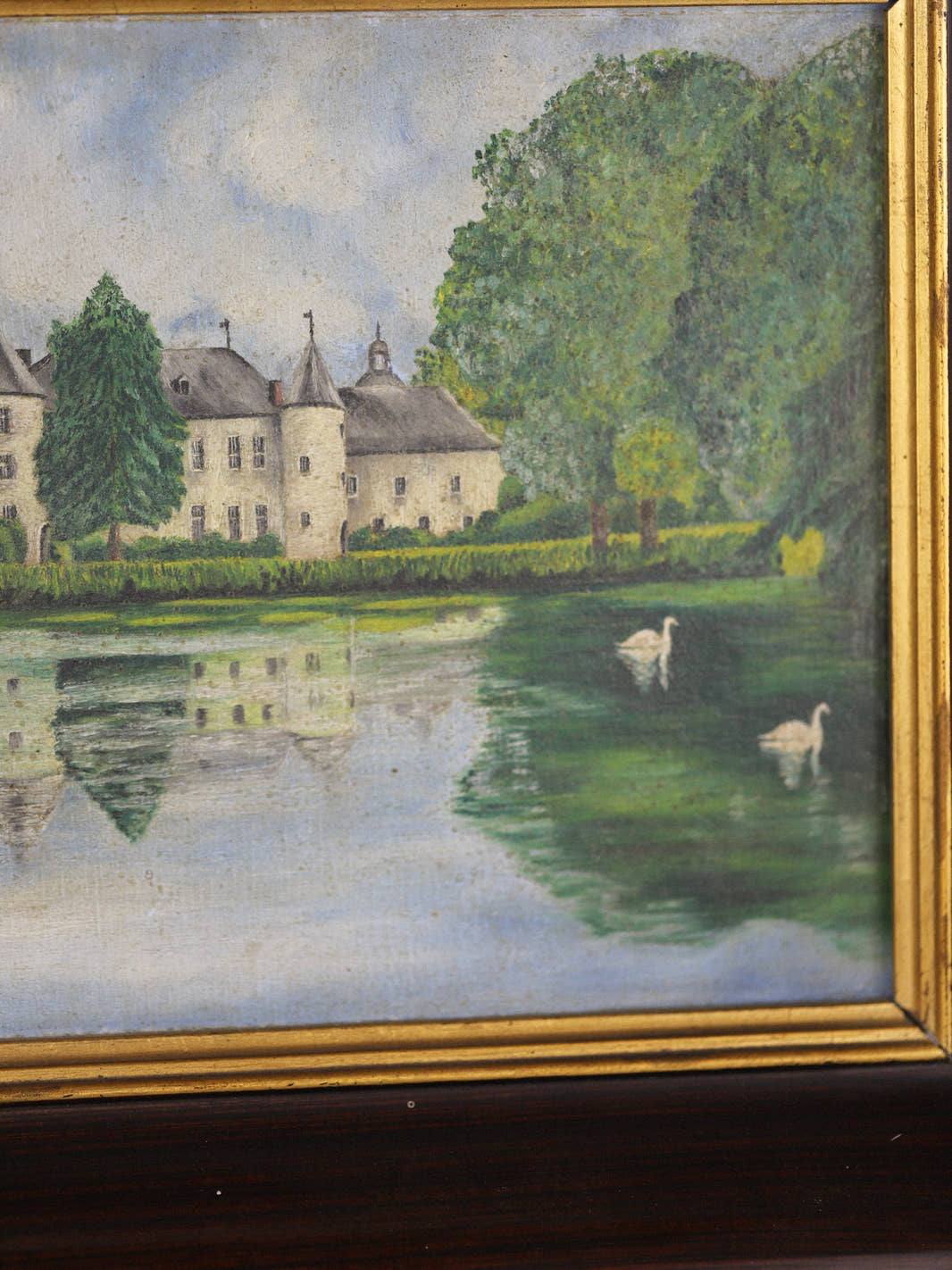 Vintage Impressionist French Chateau Painting