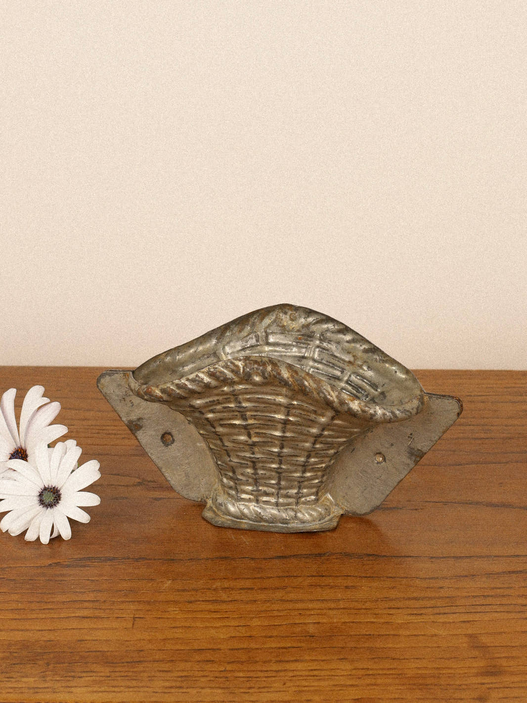 Antique Metal "Basket" Chocolate Mold