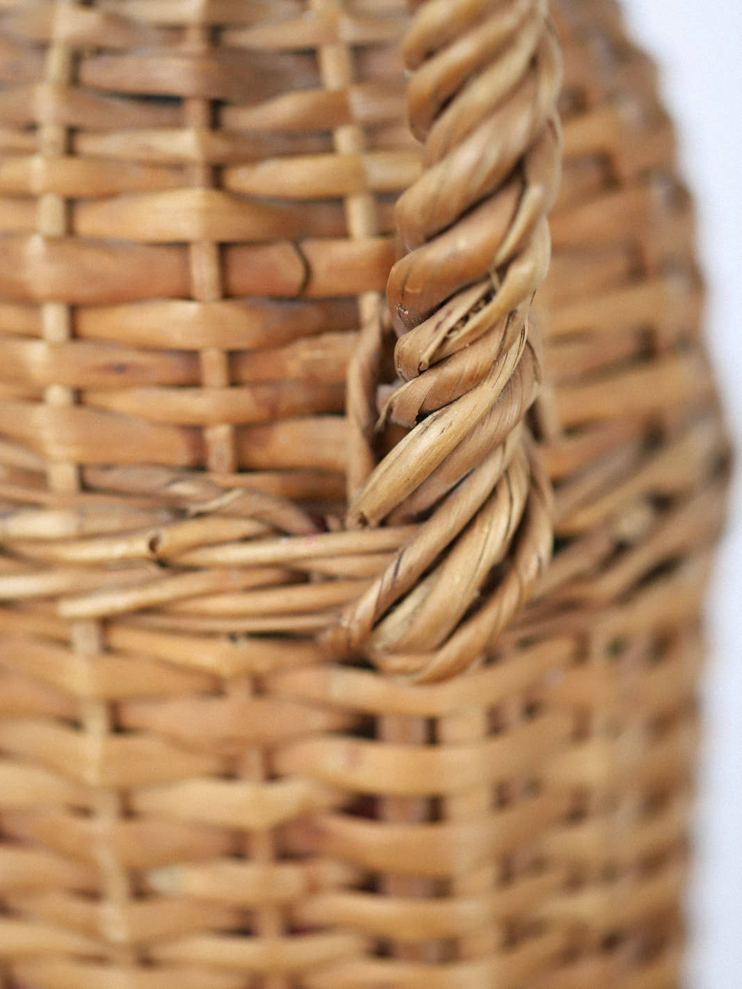 Vintage Wicker-Wrapped Glass Demijohn Bottle II