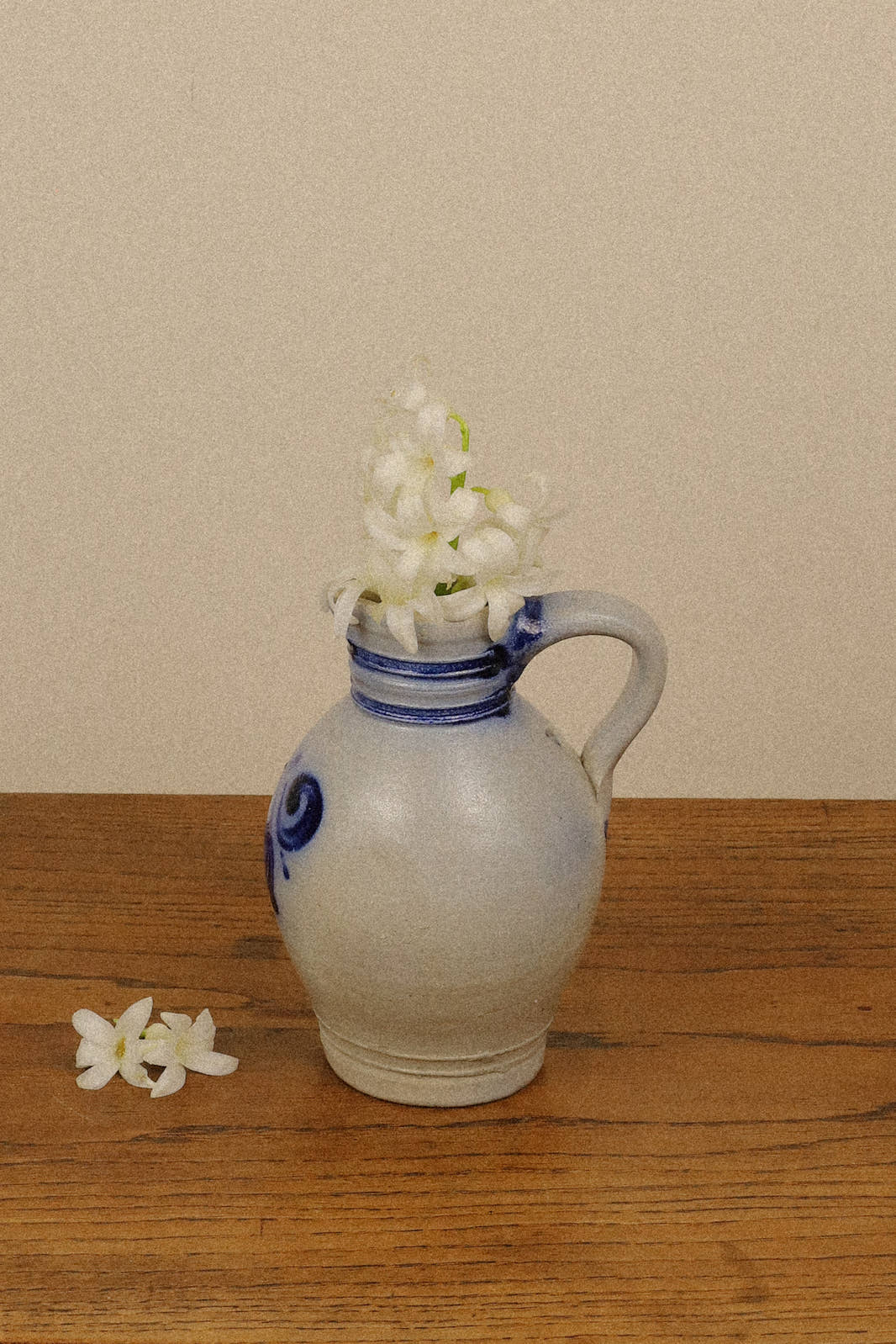 Antique Westerwald Cobalt Blue Pitcher