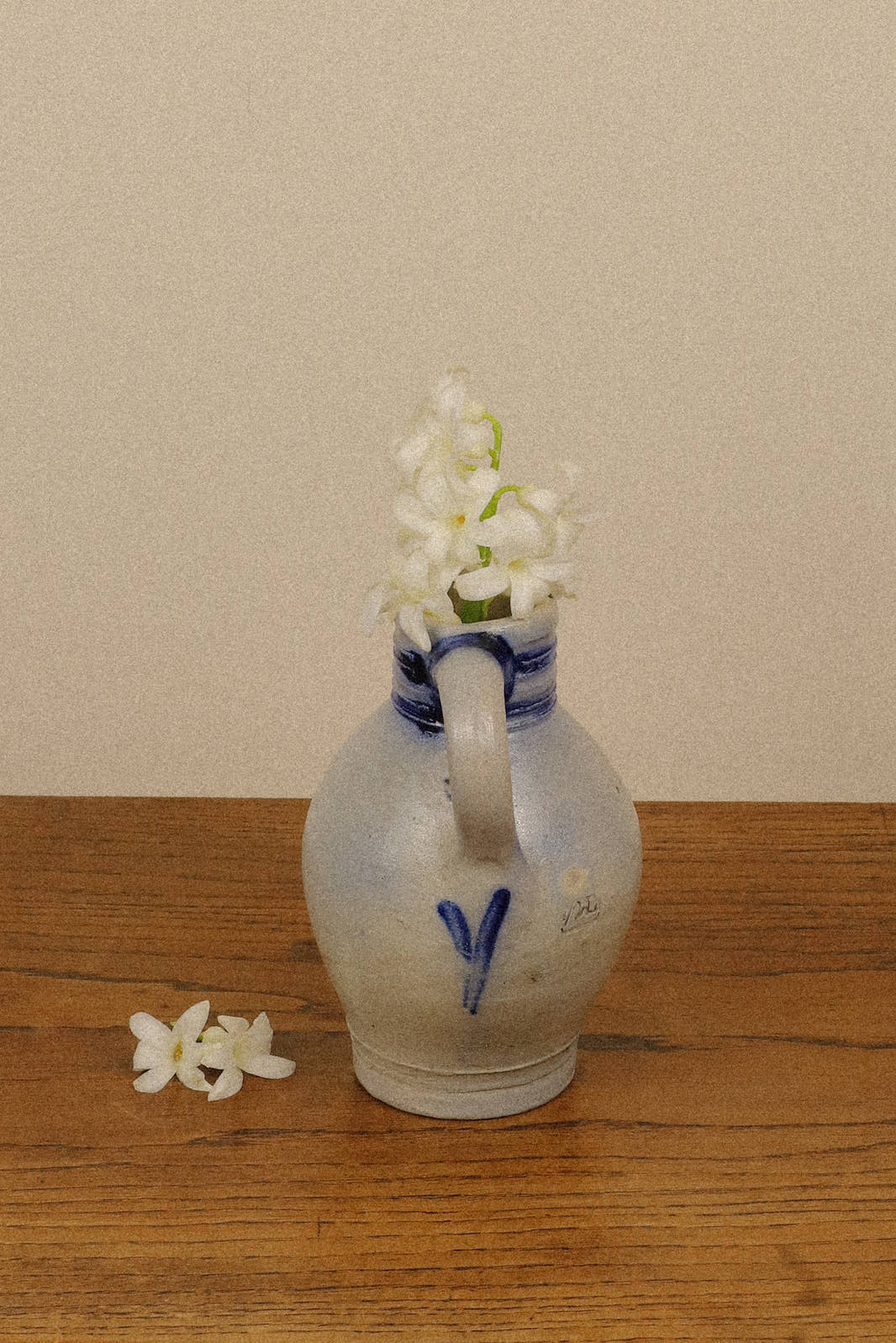 Antique Westerwald Cobalt Blue Pitcher