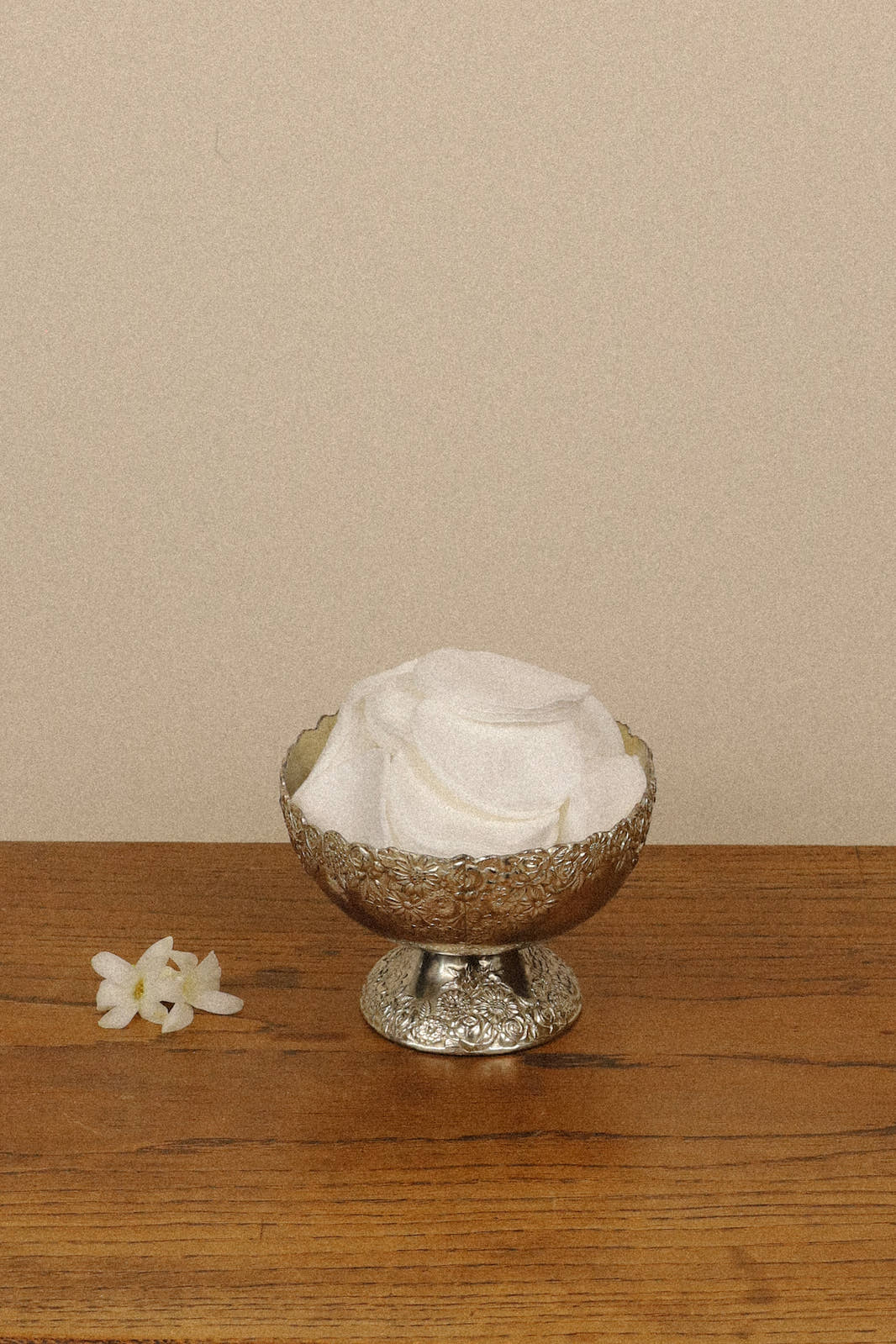Antique Silver-Plated Repoussé Bonbon Dish