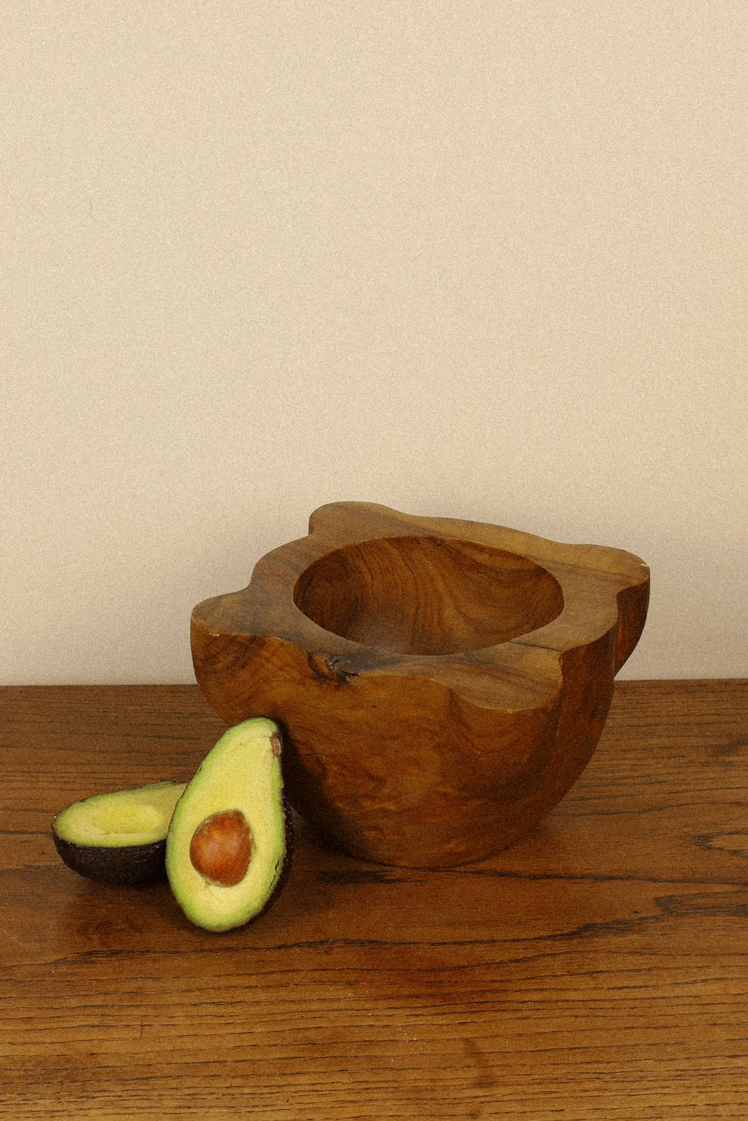 Vintage Rustic French Wooden Mortar