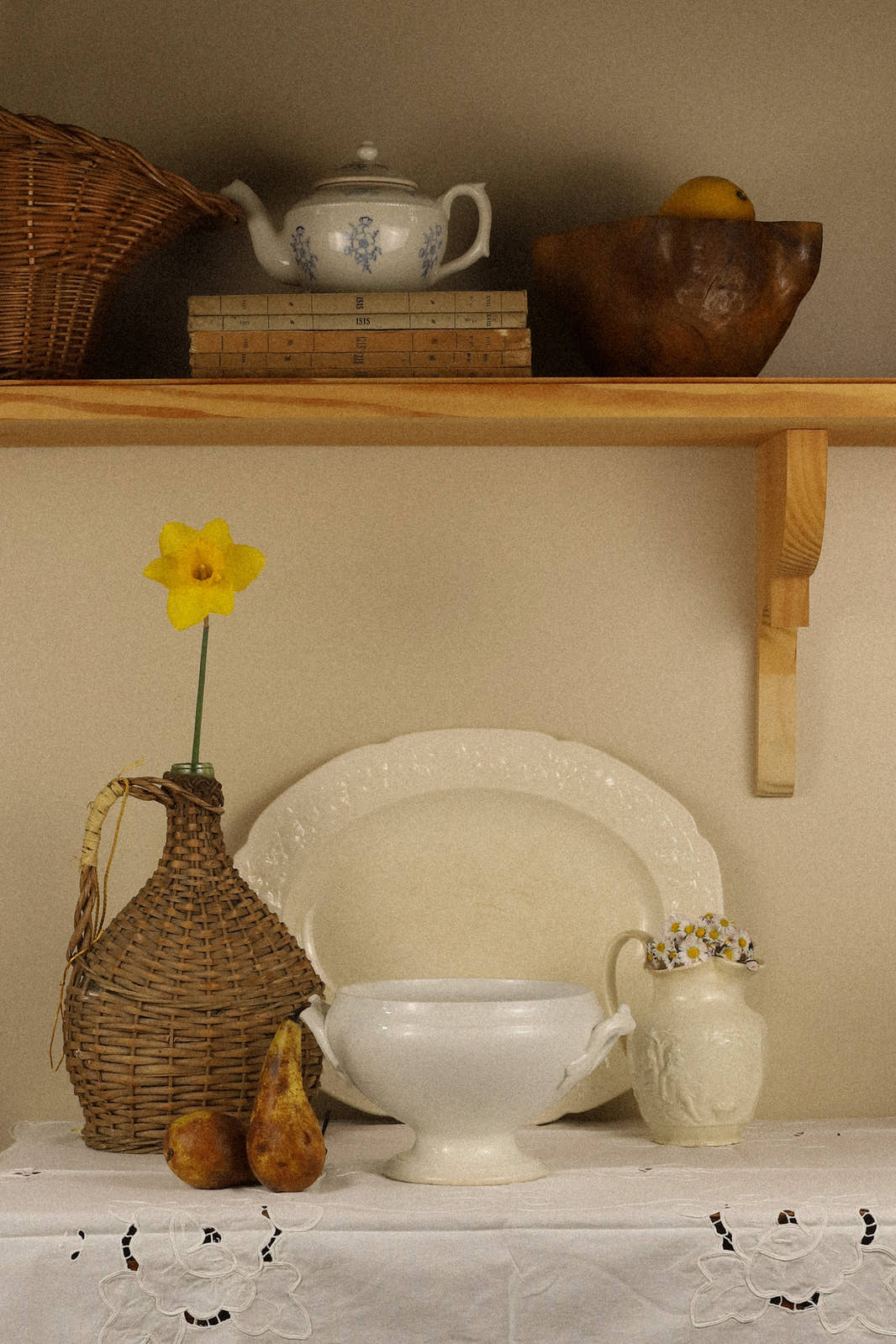 Antique 19th Century Opaque Lunéville Tureen