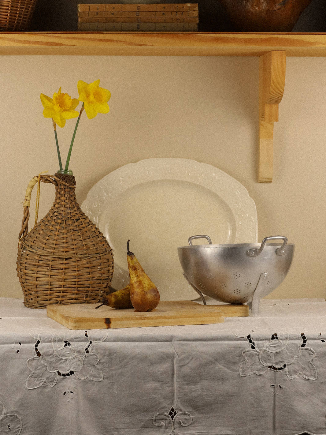 Vintage French Tripod Colander