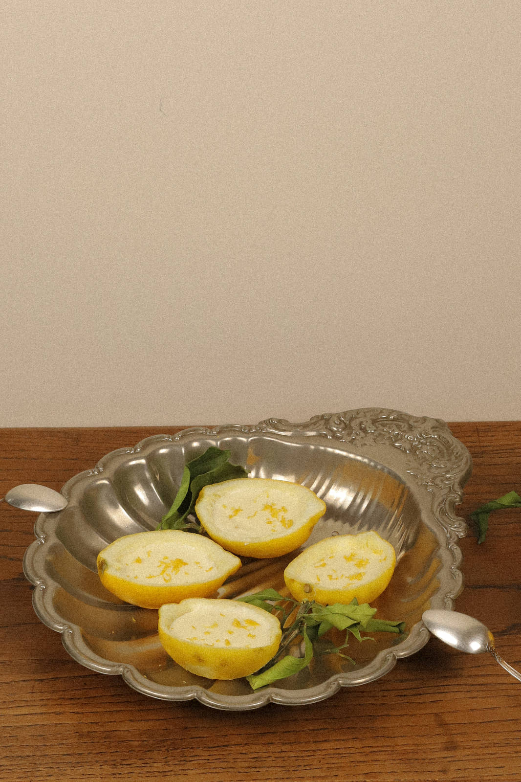 Vintage Silver-Plated Shell Platter