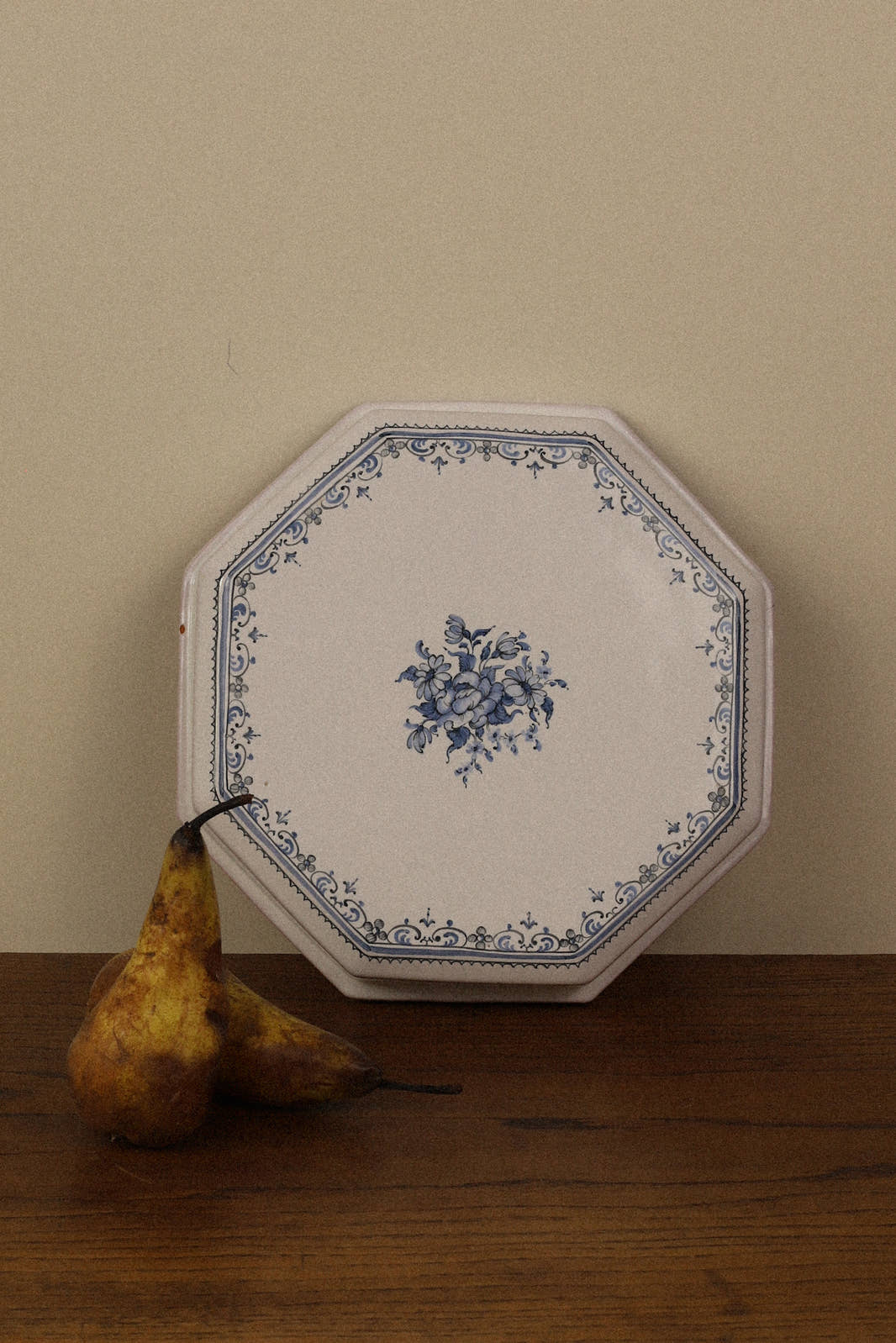 Vintage Octagonal Moustiers Faïence Trivet