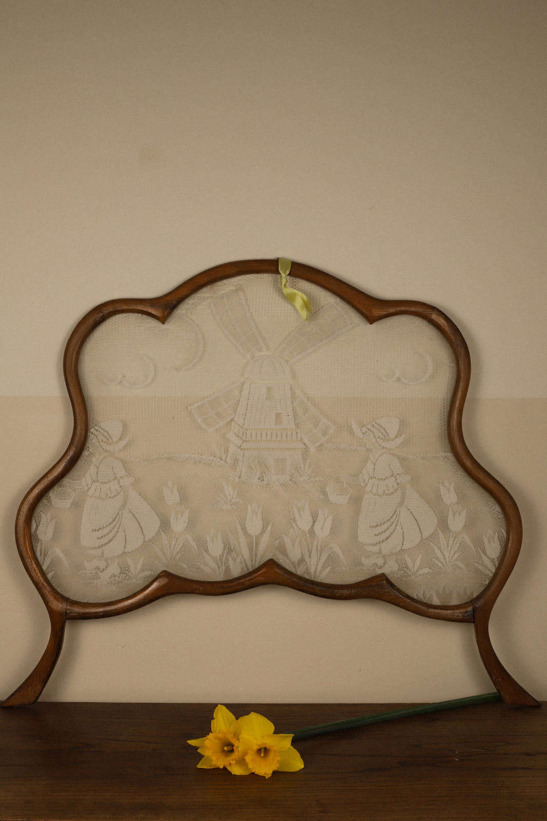 Vintage Dutch Lace Window Screen