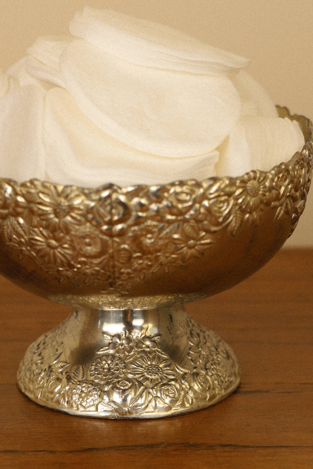 Antique Silver-Plated Repoussé Bonbon Dish