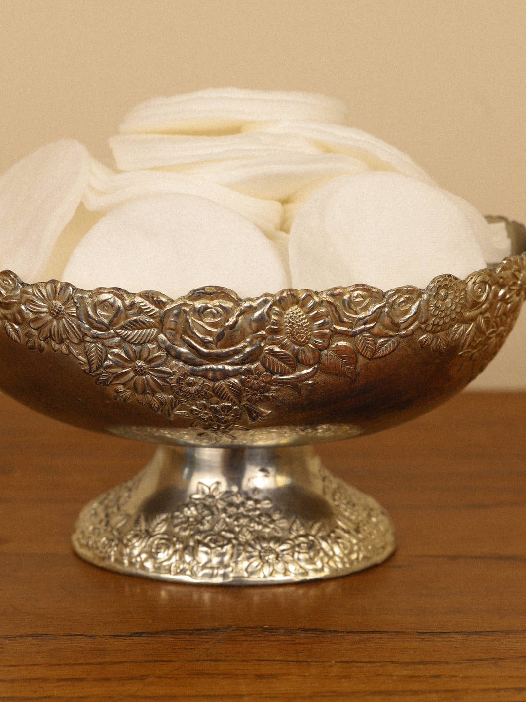 Antique Silver-Plated Repoussé Bonbon Dish