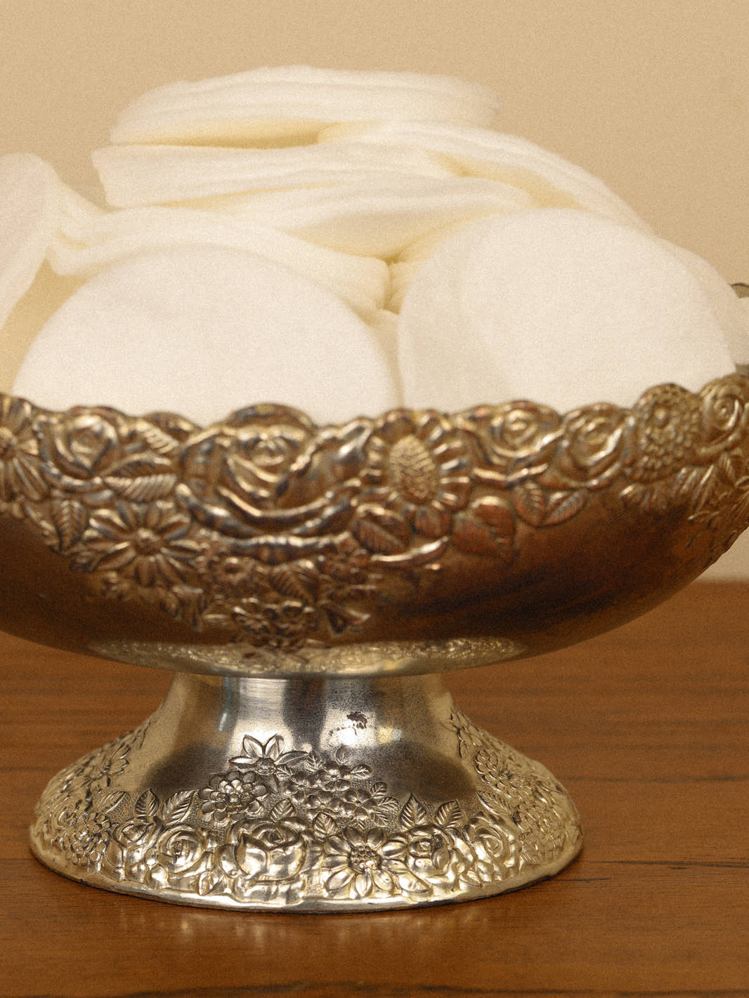 Antique Silver-Plated Repoussé Bonbon Dish