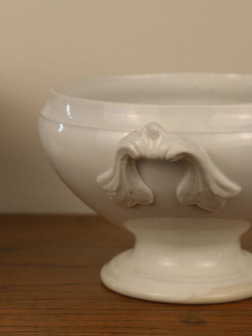 Antique 19th Century Opaque Lunéville Tureen