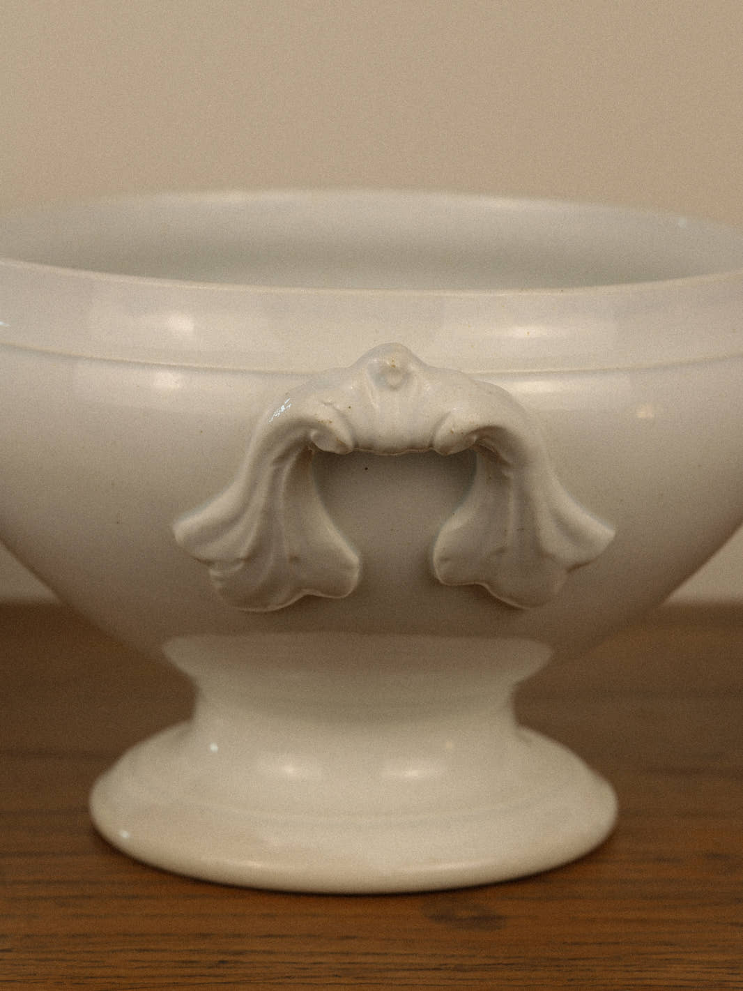 Antique 19th Century Opaque Lunéville Tureen
