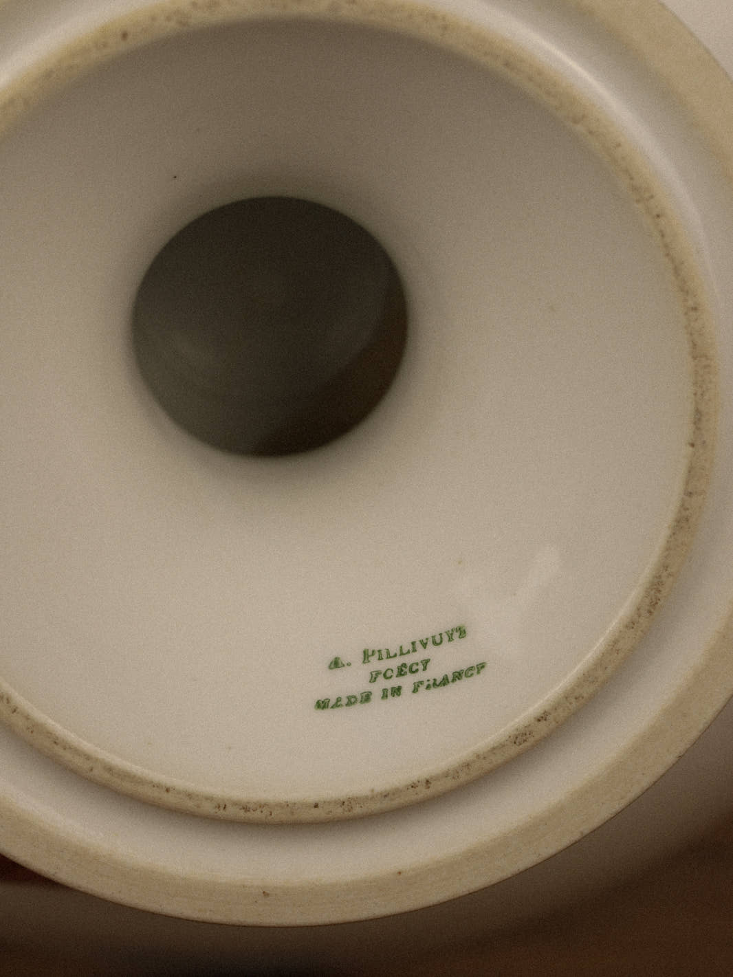 Antique White Pillivuyt Porcelain Compotier